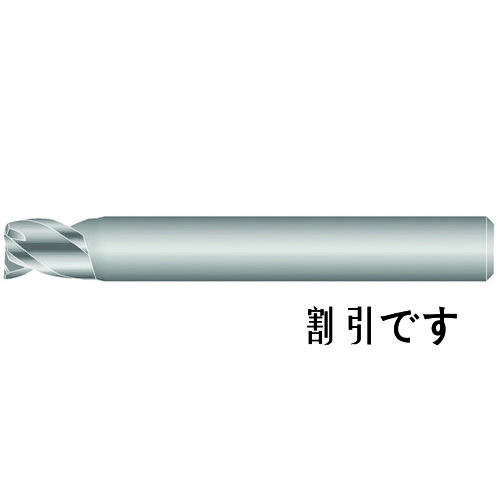 京セラ　超硬スクエアエンドミル　３次元　高能率エンドミル　３ＺＦＫＭ　ミディアム　刃径６ｍｍ　刃長９ｍｍ　全長５０ｍｍ　シャンク