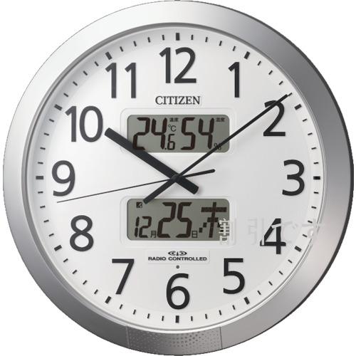 シチズン　プログラムカレンダー４０４（電波掛時計）シルバーメタリック　