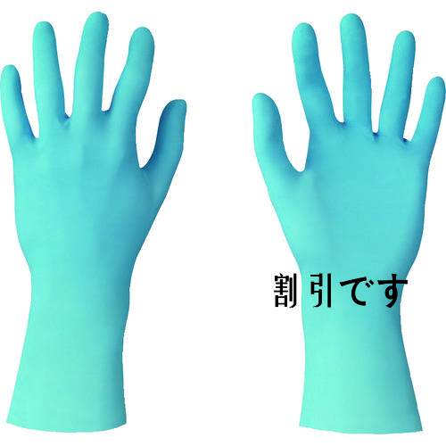 アンセル　耐薬品ニトリルゴム使い捨て手袋　タッチエヌタフ　９２－６６５　Ｌサイズ　（１００枚入）　