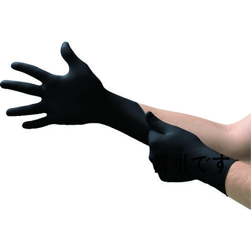 アンセル　耐薬品ニトリルゴム使い捨て手袋　マイクロフレックス　９３－８５２　Ｌサイズ　（１００枚入）　