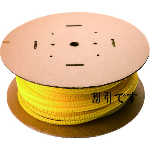パンドウイット　電線保護チューブ　スリット型スパイラル　パンラップ　束線径１８．３Φｍｍ　３０ｍ巻き　黄　ＰＷ７５Ｆ－Ｃ４　